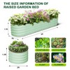 Outdoor Raised Planters,Planter Garden Boxes,Outdoor Raised Garden Bed,Bottomless Galvanised Steel Planter Box for Plants Flowers Herbs Vegetables - 3 of 4