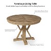 Noelia 5-Piece Round Natural  Dining Set with 4 Chairs and Round Table | ARTFUL LIVING DESIGN-Natural - 2 of 4