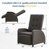 Heynemo Adjustable Rattan Recliner, Outdoor Lounge Chair with Backrest and Footrest, Weather-Resistant Wicker Patio Furniture for Deck, Porch - 3 of 4