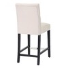 WestinTrends 24" Linen Fabric Tufted Counter Stool - 4 of 4
