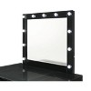 PAGED Vanity Desk with Mirror and Lights Wooden Makeup Vanity with Glass Top, 5 Drawers, Crystal Knobs for Bedroom - 4 of 4