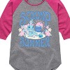 Girls' - Lilo and Stitch - Scrump Summer -Toddler And Youth Girls Shirt Tail Raglan Shirt Tail Raglan Graphic T-shirt - 2 of 3