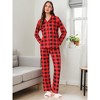 INSPIRE CHIC Men's Sleepwear Long Sleeve Button Down Plaid Family Pajamas Set - 2 of 4