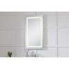 Elegant Lighting Helios 24in x 40in Hardwired LED mirror with touch sensor and color changing temperature 3000K/4200K/6400K - 4 of 4