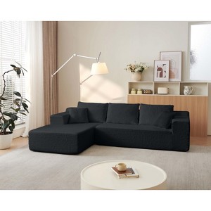 VASIP "104" Modern Cloud Sectional Sofa with L-Shape Chaise - Deep Seat, Soft Chenille Fabric, No Assembly, Space-Saving Living Room Couch - 1 of 4