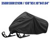 Unique Bargains Waterproof Trailable Snowmobile Cover 190T Polyester Black - 3 of 4