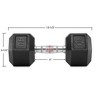 Philosophy Gym Rubber Coated Hex Dumbbell Hand Weights - image 3 of 4