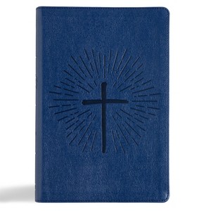 KJV One Big Story Bible, Royal Blue Leathertouch - by  Holman Bible Publishers (Leather Bound) - 1 of 1