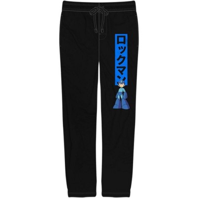 Mega Man Power Up Kanji Text Sleep Pajama Pants