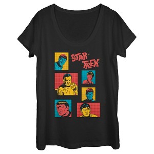 Women's Star Trek: The Original Series Retro Character Squares Scoop Neck - 1 of 4