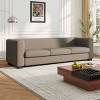 3 Seater Sofa for Living Room, Couch with USB Ports and Cup Holders, Solid Wood Frame Sofa with Plush Cushions and Tapered Legs-Coolbibila - 2 of 4