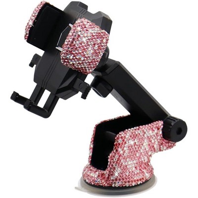 TruAIR Rhinestone Dashboard Phone Mount - Bling Car Phone Holder