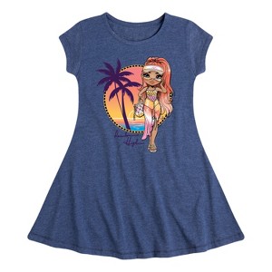 Girls' - Rainbow High - Rainbow High Simone Summers Fit & Flair Cap Sleeve Dress - 1 of 3