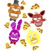 Five Nights at Freddy's Characters And Pizza Boy's Black T-shirt - 2 of 3