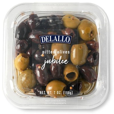 DeLallo Pitted Olives Jubilee in Oil - 7oz