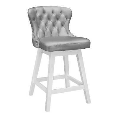 Rosabella Wood Swivel Counter Height Barstool White - Hillsdale Furniture