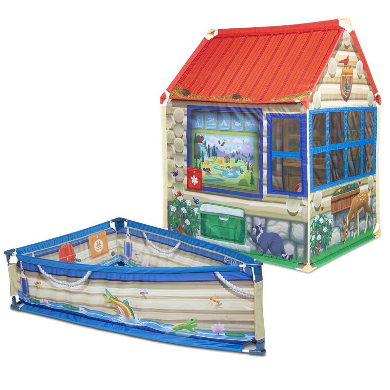 Melissa &#38; Doug Let&#39;s Explore Park Ranger Cabin and Boat, 1 of 19