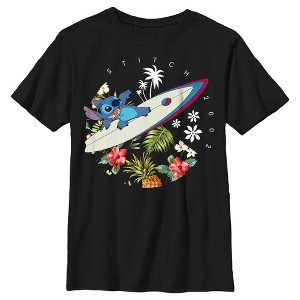 Boy's Lilo & Stitch Firework Rocket Ride for Stitch T-Shirt - 1 of 4