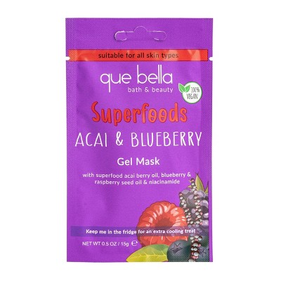 Que Bella Acai & Blueberry Gel Mask - 0.5oz
