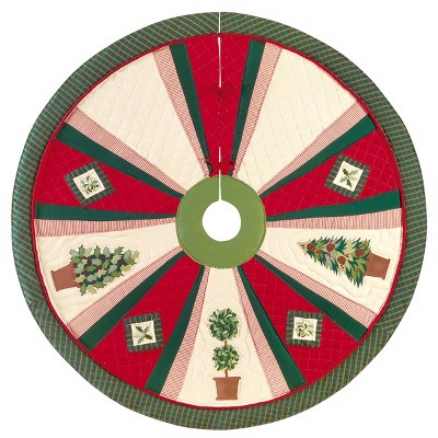 C&F Home Festive Topiaries Tree Skirt