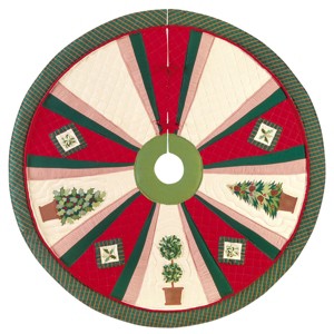C&F Home Festive Topiaries Tree Skirt - 1 of 3