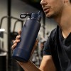 Hydrapeak 26oz Insulated Water Bottle With Straw Lid Matching Color Cap And  Rubber Boot Navy : Target