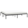 vidaXL Metal Bed Frame Black 76 in.x79.9 in. King - 3 of 4