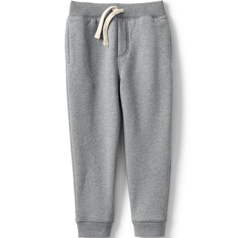 Lands' End School Uniform Kids Jogger Sweatpants - Medium - Pewter