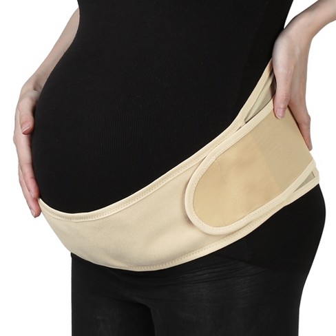 Unique Bargains Pregnancy Women Abdomen Support Adjustable Belly Bands  Black 1PC Beige