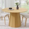 Dovelina Mid-Century Wood Round Dining Table Kitchen Table Dining Room Table for 4 People - 46", Black - 2 of 4