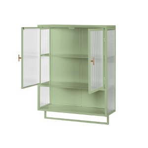 Dexmalle 23.62"Glass Doors Modern Two-door Wall Cabinet - 1 of 4