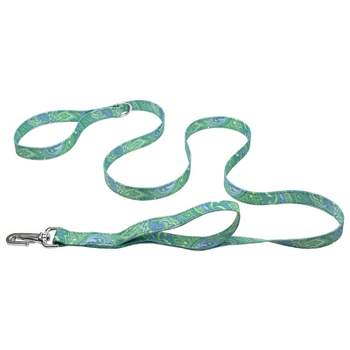 Country Brook Petz Green Paisley Deluxe Reflective Dog Leash