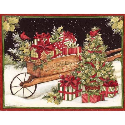 18ct Christmas Delivery Holiday Boxed Cards