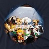 Women's Garfield Playing With The Big Dogs Loose T-Shirt Navy - 2 of 4