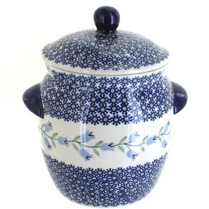 Blue Rose Polish Pottery P066 Manufaktura Small Canister - 1 of 2