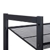 Organize It All 4 Tier Shoe Rack Organizer with Mesh Black: Iron Frame, Holds 16 Pairs, Freestanding, 29.8" Depth - 4 of 4