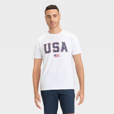 Men's USA Flag T-Shirt - Goodfellow & Co™ White
