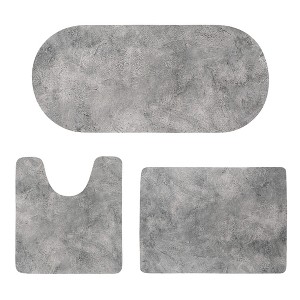 Evideco French Home Goods Decorative  Bath Mats – Ultra Absorbent Quick Dry Rug with Anti-Slip Rubber Backing - 1 of 4