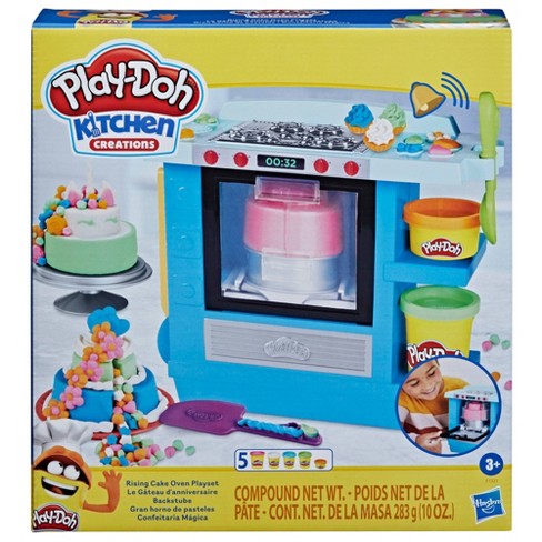 Play-Doh Kitchen Creations Stamp 'n Top Pizza Oven Toy for Kids 3 Years and  Up with 5 Modeling Compound Colors, Play Food, Cooking Toy