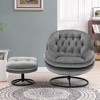 LOVMOR Accent chair TV Chair Living room Chair with ottoman - 3 of 4