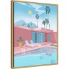 Amanti Art Palm springs by Petra Lizde Canvas Wall Art Print Framed 23-in. W x 28-in. H. - 2 of 4