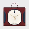 14K Gold Dipped Enamel "B" Initial Pendant Necklace - A New Day™ Gold/White - 3 of 4