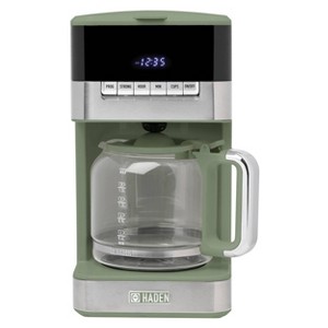 HADEN 12c Quintessential Digital Drip Coffee Maker Cedar and Chrome - 1 of 4