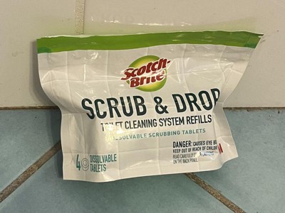 Scrub & Flush with the Dissolving Toilet Scrubbing System 