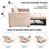 Bestier Multi-functional Sofa Bed with Cup Holder and USB Port, Beige - 4 of 4
