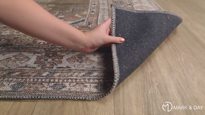 McCordsville Traditional Brown Wool and Cotton 5'3" x 7'3" Area Rug