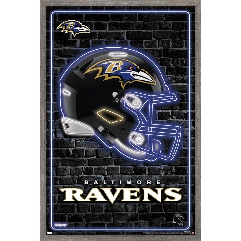 Baltimore Ravens NFL Helmet Shadowbox w/Lamar Jackson card