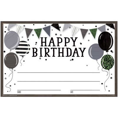Teacher Created Resources Modern Farmhouse Happy Birthday Awards, Pack of 30 (Case of 6)