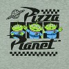 Seven Times Six Toy Story Shirt Boy's Pizza Planet Aliens Short Sleeve Graphic Tee Grey - 2 of 4