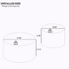 Nesting Coffee Table Set,2-Piece Round Storage Tables for Living Room,27.56'' & 19.69'' Center Table-Baofuwish - 4 of 4
